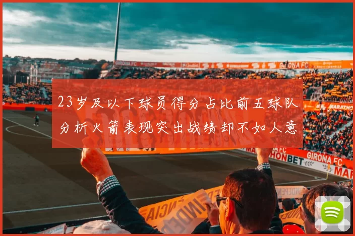 23岁及以下球员得分占比前五球队分析火箭表现突出战绩却不如人意